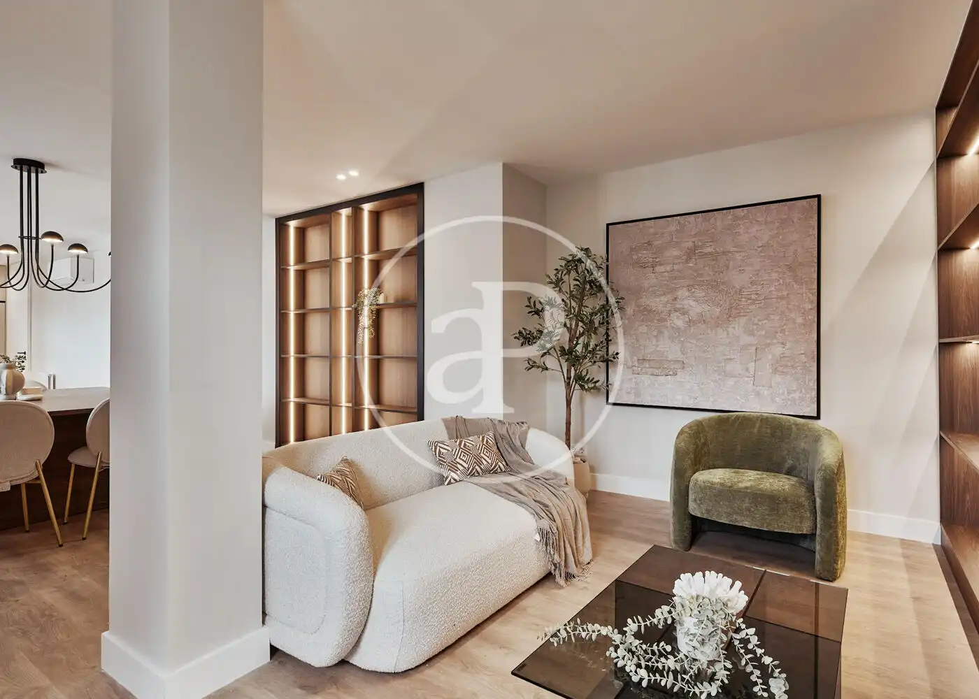 Living room of Flat for sale in  Madrid Capital  with Air Conditioner, Heating and Terrace
