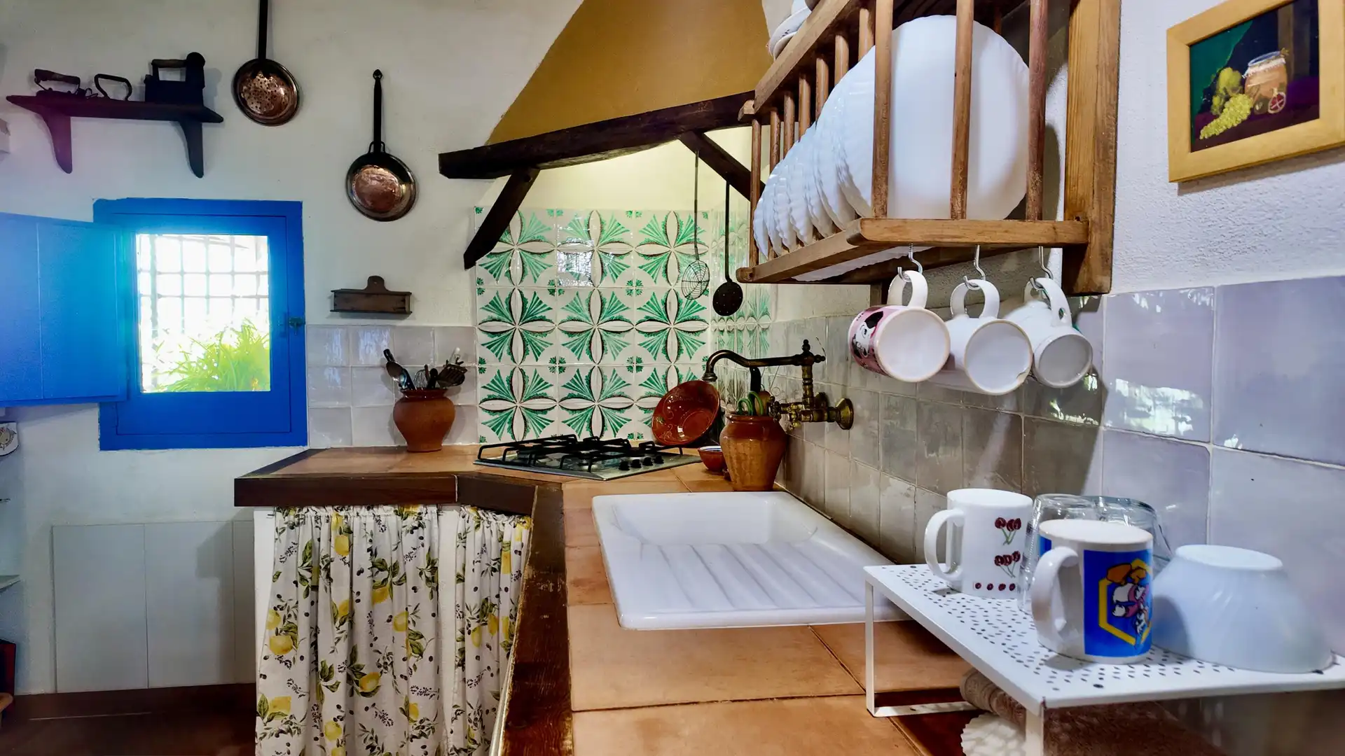 Cocina de Finca rústica en venta en Santaella con Aire acondicionado, Jardín privado y Terraza
