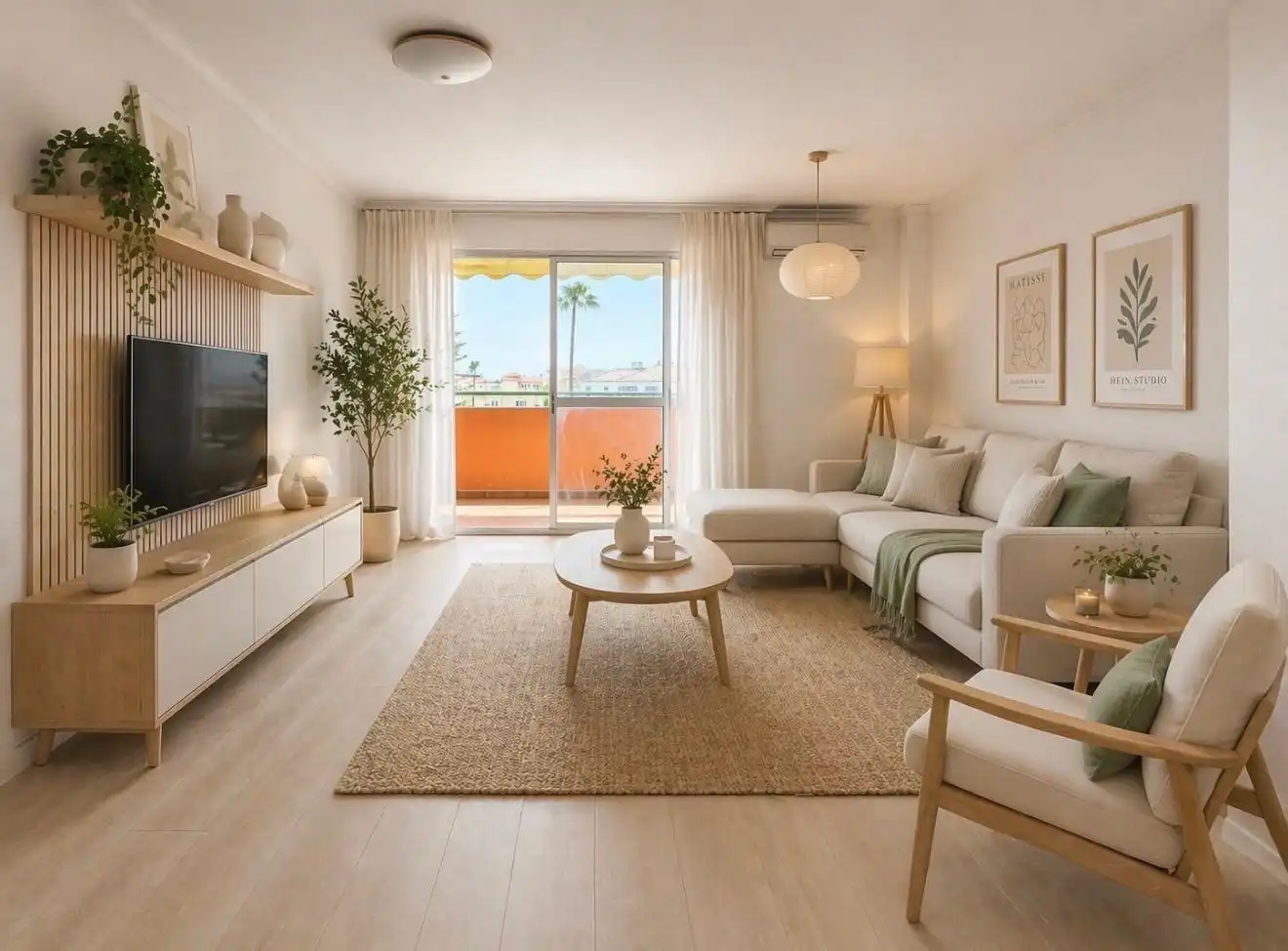 Sala de estar de Piso en venta en Torremolinos con Terraza y Piscina comunitaria