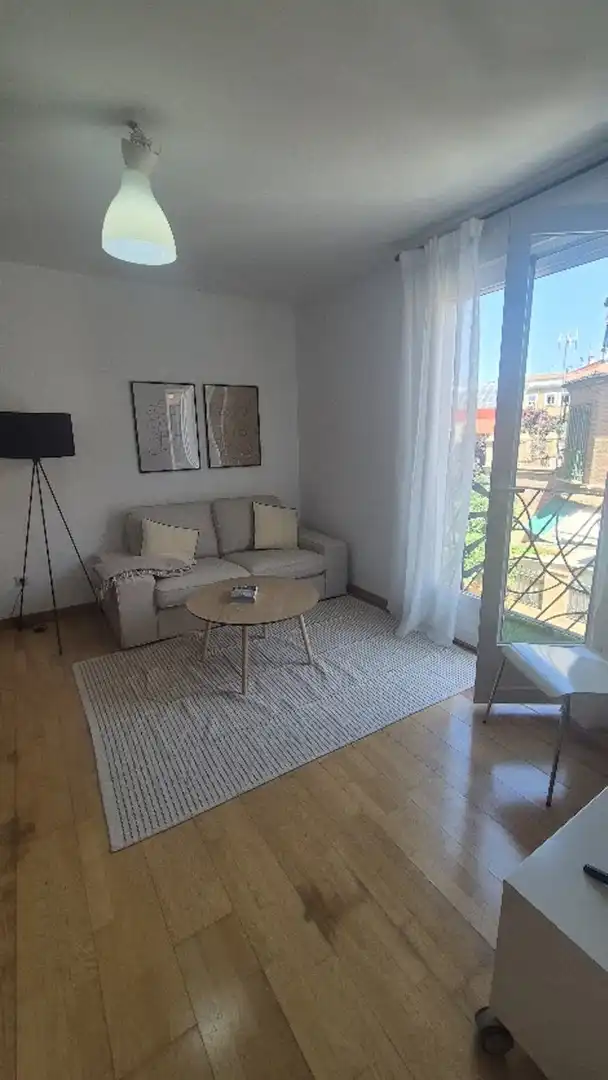 Wohnzimmer von Wohnung zur Miete in Madrid mit Klimaanlage, Heizung und Möbliert