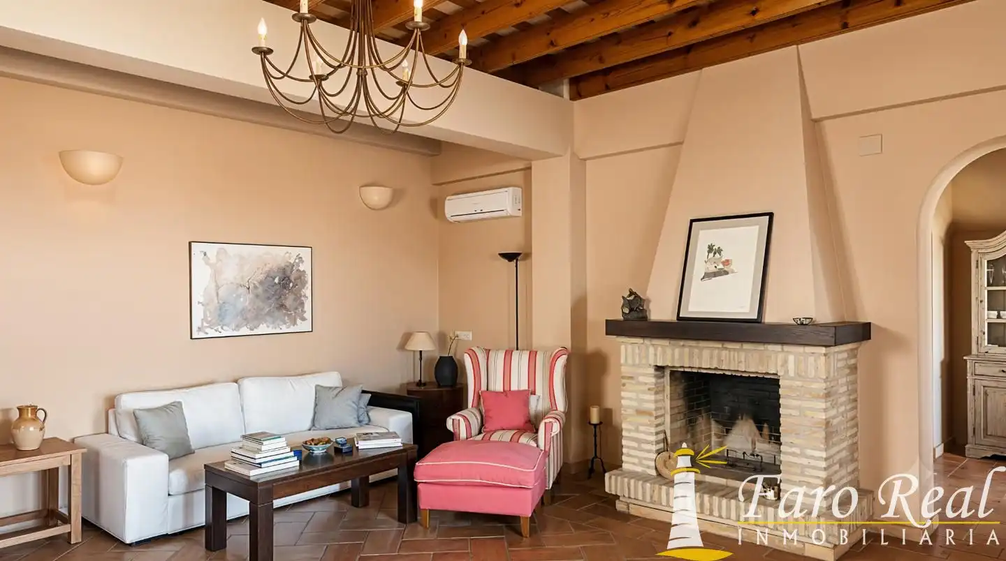 Sala de estar de Casa o chalet en venta en Sanlúcar de Barrameda con Aire acondicionado, Jardín privado y Terraza