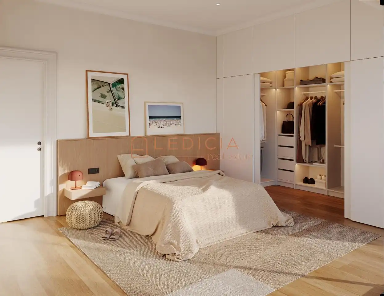 Schlafzimmer von Maisonette zum Verkauf in Vigo  mit Klimaanlage, Heizung und Terrasse