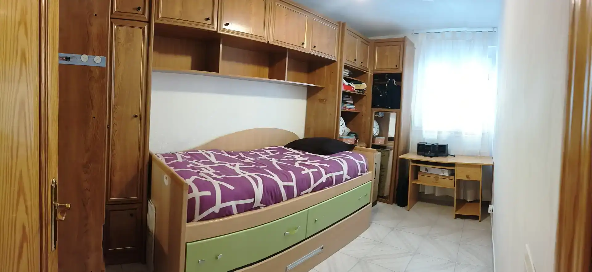 Bedroom of Flat for rent in Getafe  with Air Conditioner, Washing machine and Microwave