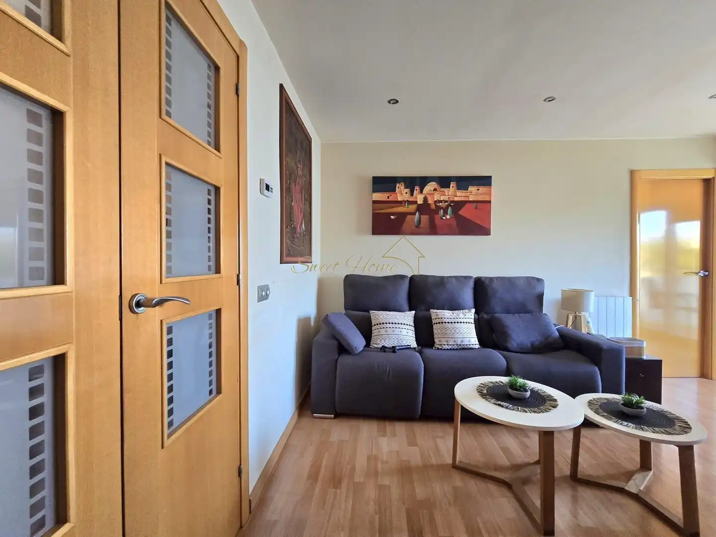 Sala de estar de Ático en venta en Montgat con Aire acondicionado, Calefacción y Terraza