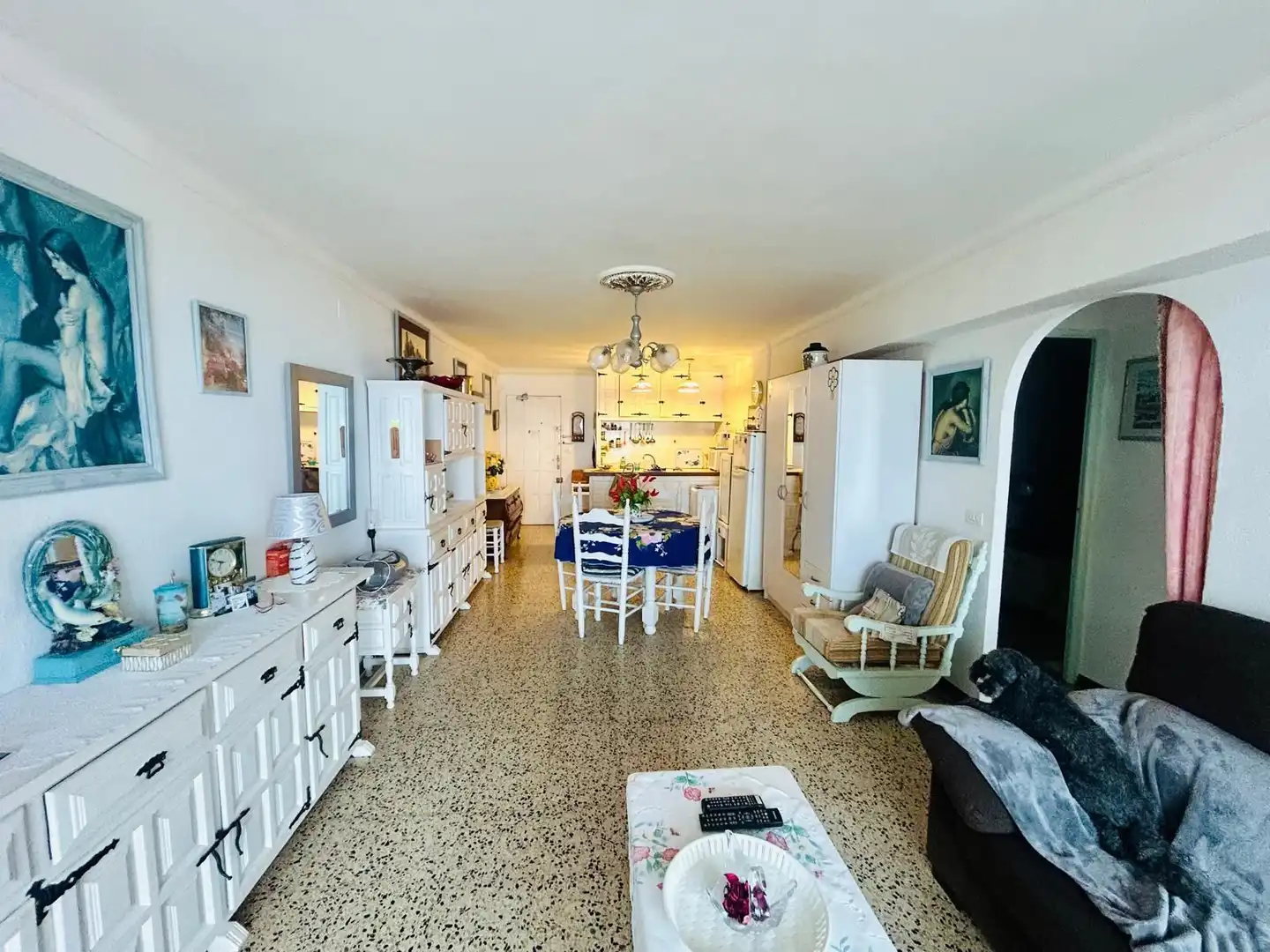 Sala de estar de Apartamento en venta en Empuriabrava con Amueblado