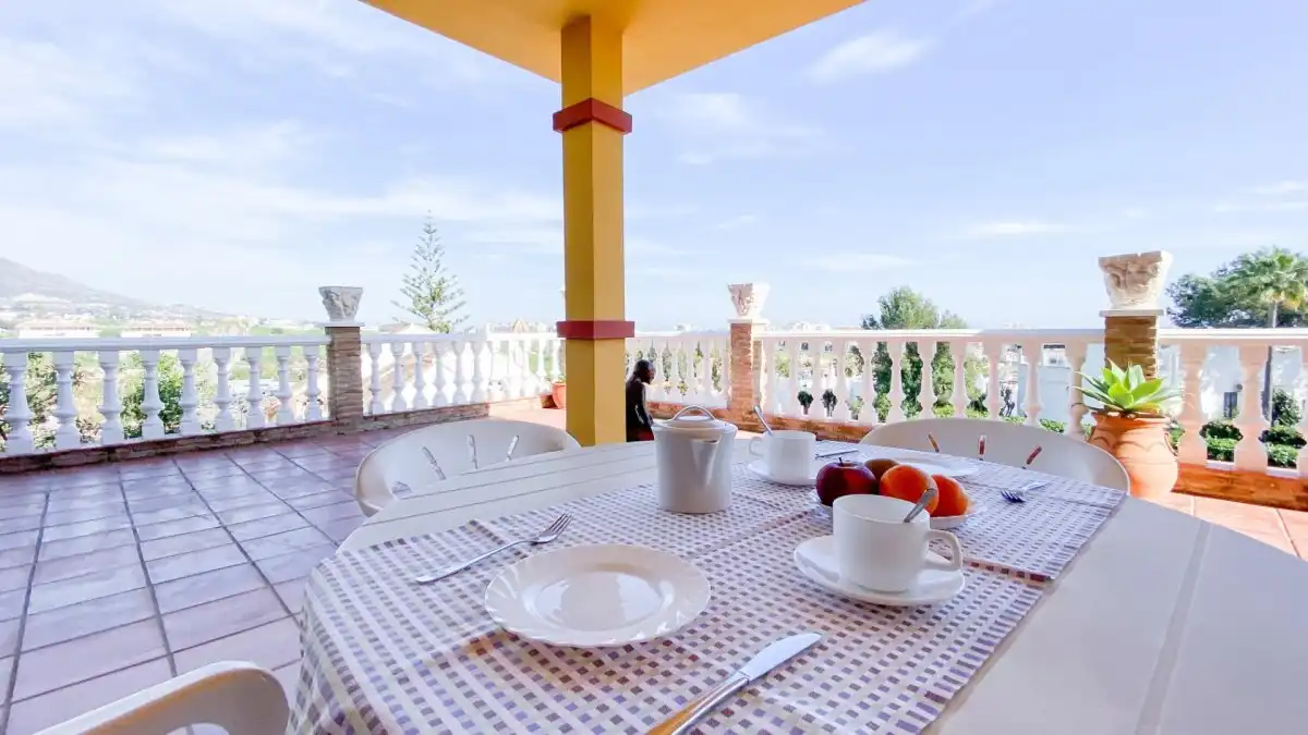 Terraza de Casa o chalet en venta en Mijas con Calefacción, Jardín privado y Terraza