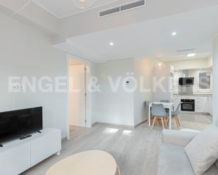 Sala d'estar de Apartament de lloguer en  Barcelona Capital amb Aire condicionat, Calefacció i Moblat