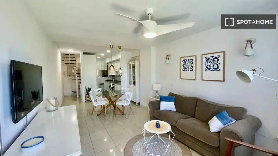 Living room of Apartments for share in Mijas  with Air Conditioner, Heating and Terrace