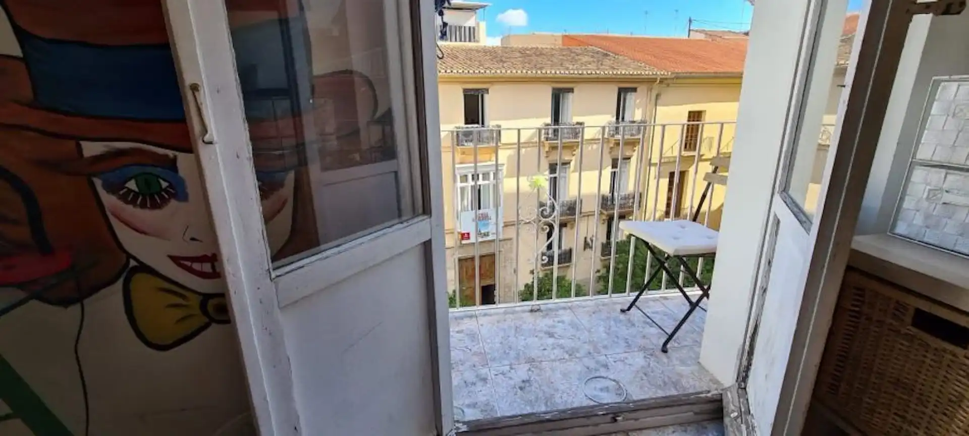 Terraza de Piso para compartir en Valencia con Aire acondicionado, Calefacción y Lavadora