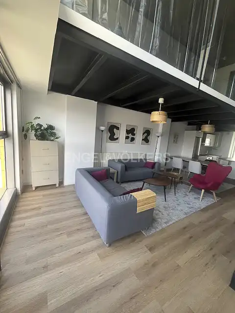 Wohnzimmer von Dachboden zur Miete in Alcobendas mit Klimaanlage, Heizung und Terrasse
