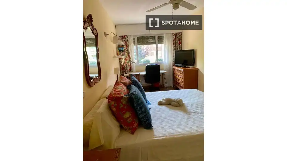 Habitación de Piso de alquiler en Madrid con Aire acondicionado, Calefacción y Amueblado