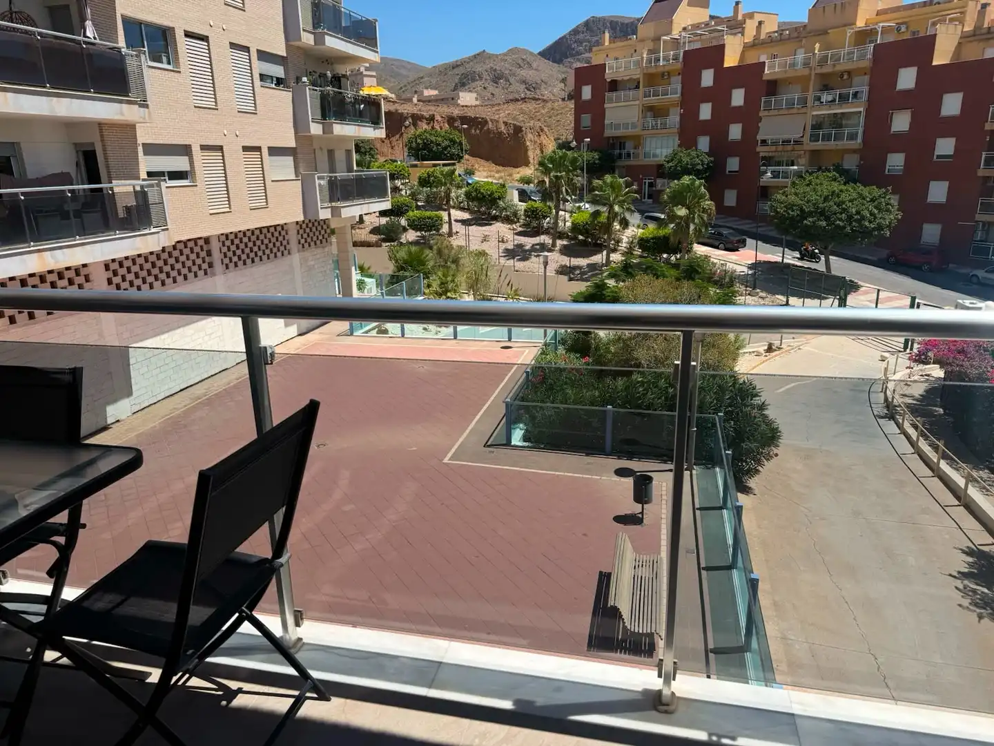 Terrace of Flat for rent in Roquetas de Mar  with Air Conditioner, Private garden and Terrace