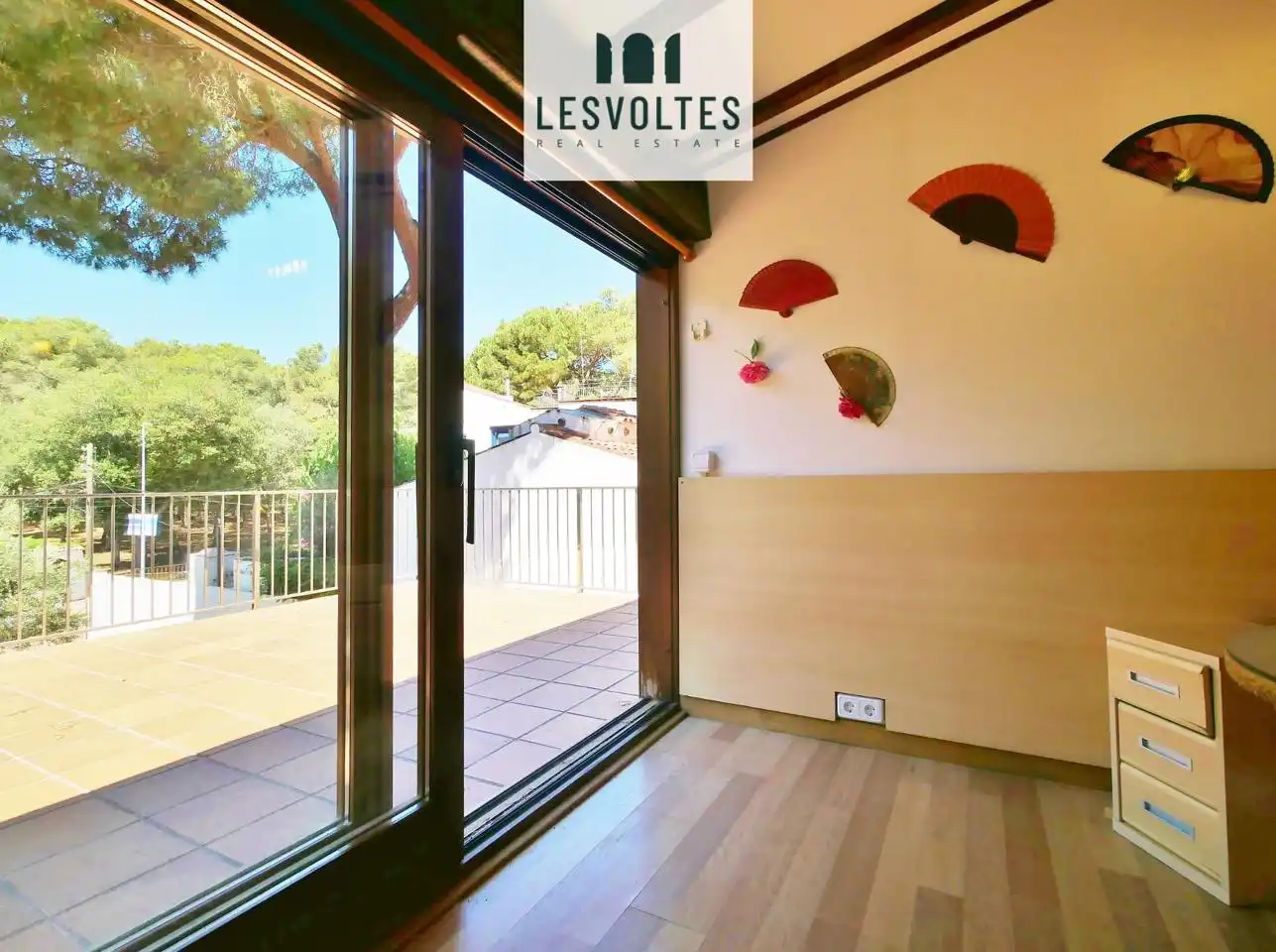 Bedroom of Detached homes for sale in Palafrugell  with Private garden, Parquet flooring and Terrace