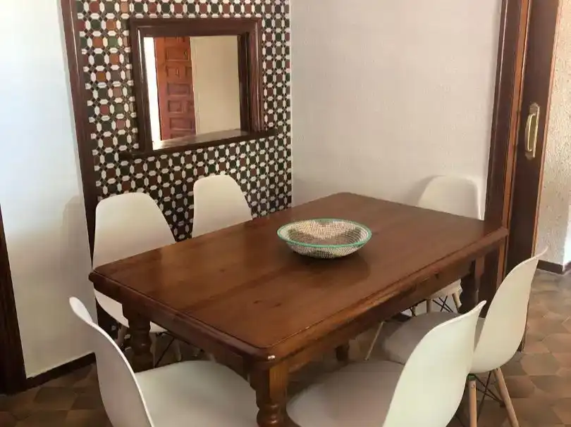Menjador de Casa adosada de lloguer en San Javier amb Aire condicionat, Traster i Moblat