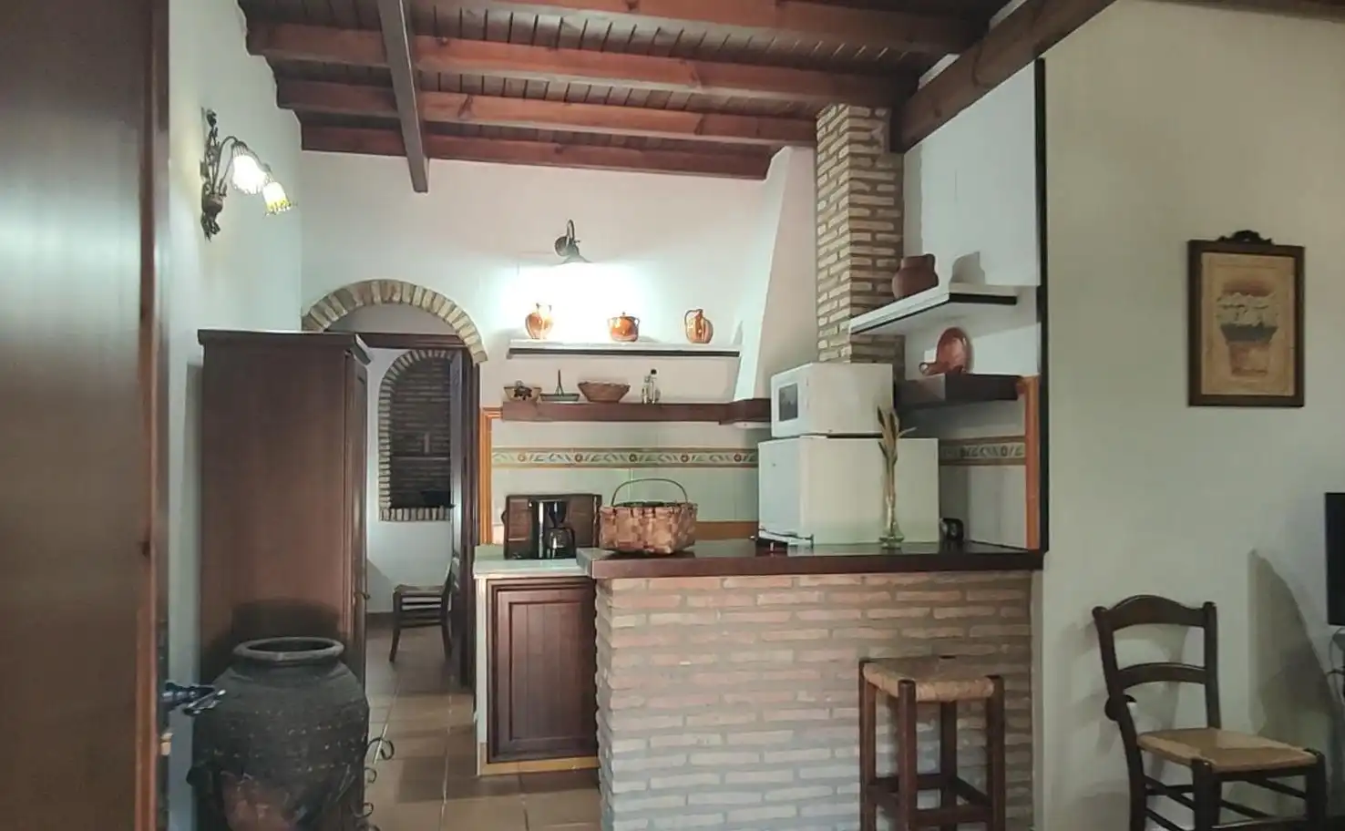 Cocina de Finca rústica en venta en La Lapa con Aire acondicionado, Jardín privado y Terraza