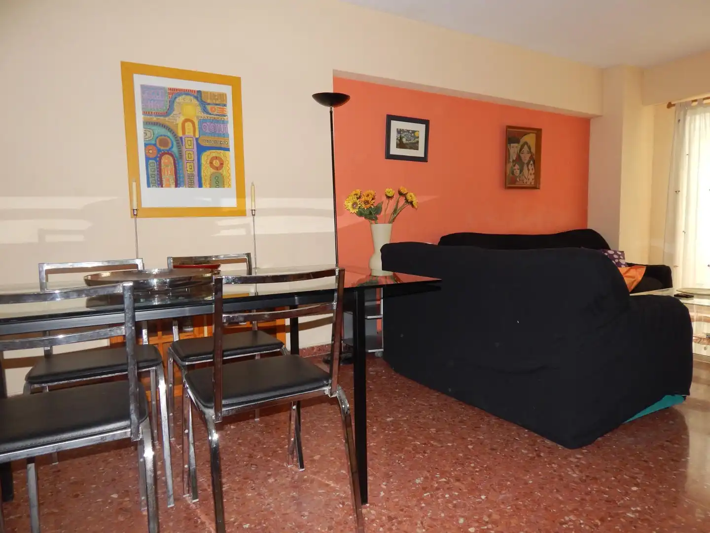 Living room of Flat for sale in Valencia  with Air Conditioner and Balcony