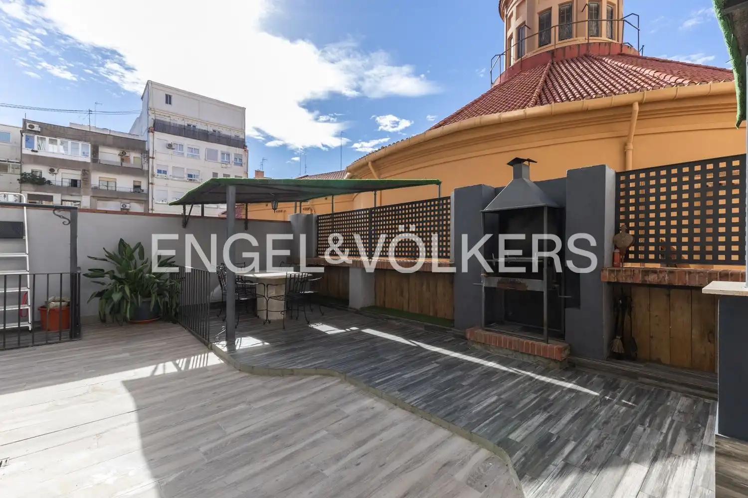 Terrace of Flat for rent in Valencia  with Air Conditioner, Heating and Terrace