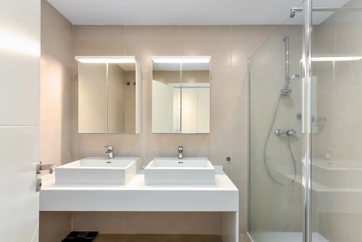 Bany de Apartament en venda en Mijas amb Aire condicionat, Terrassa i Moblat