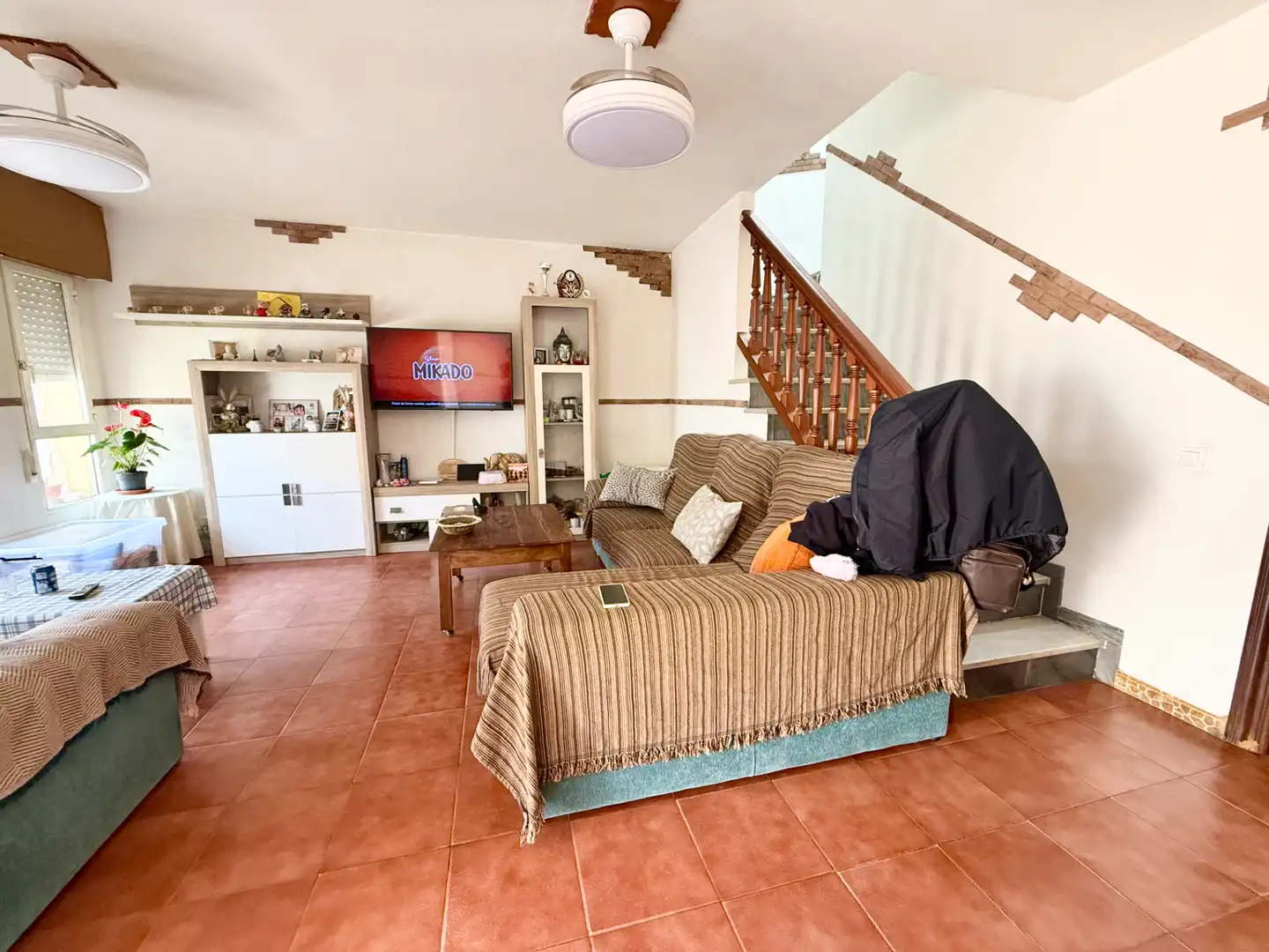 Living room of Houses for sale in Roquetas de Mar  with Terrace and Furnished