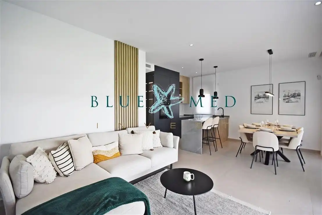 Sala de estar de Apartamento en venta en Alhama de Murcia con Calefacción, Terraza y Trastero