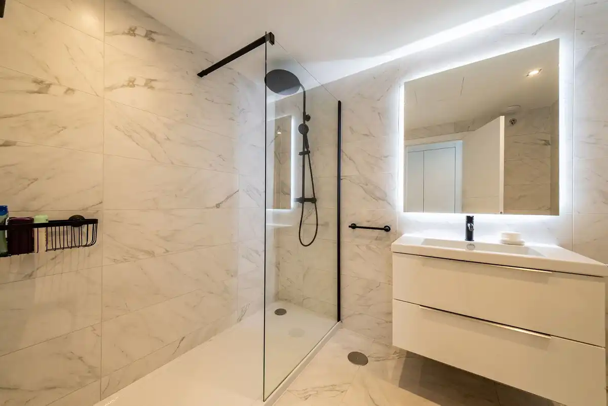 Baño de Apartamento en venta en Mijas con Aire acondicionado, Terraza y Internet