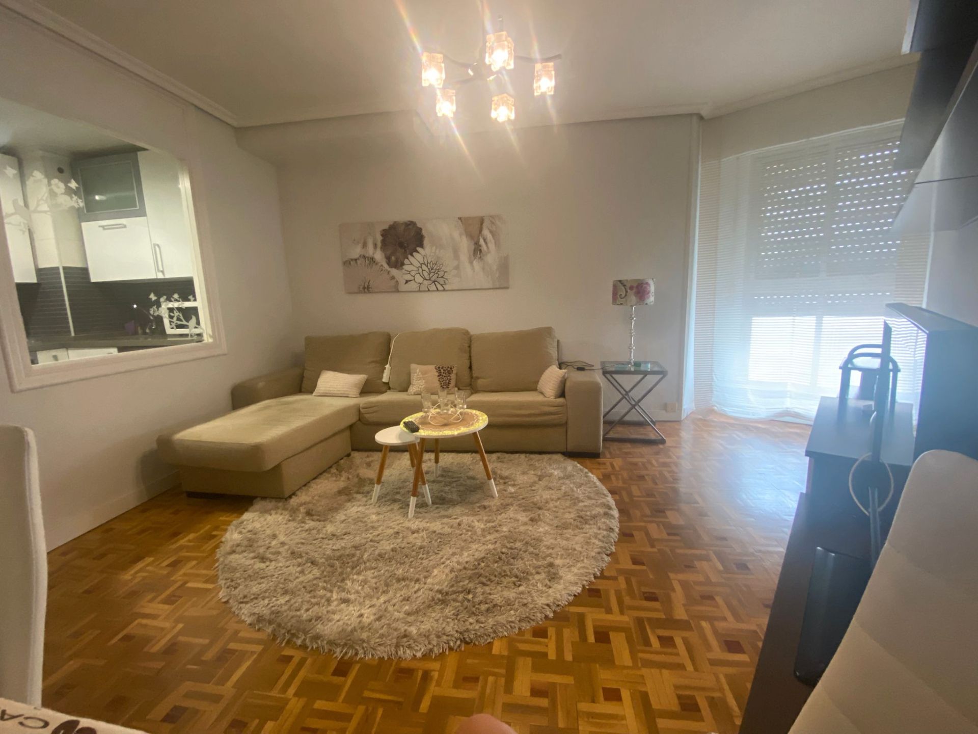 Sala d'estar de Pis de lloguer en Palencia Capital amb Calefacció i Moblat