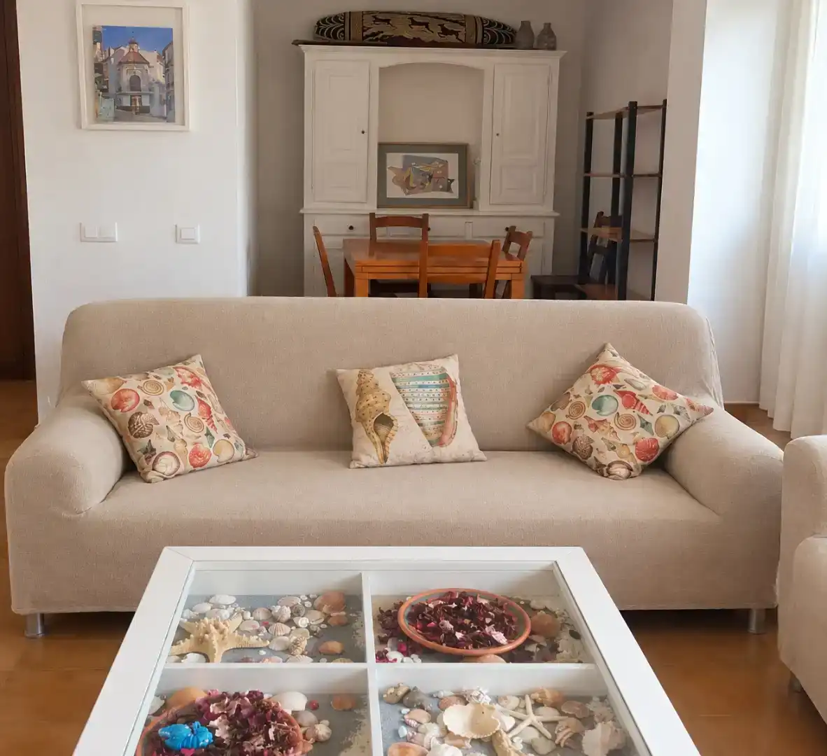 Sala de estar de Piso en venta en Rota con Piscina, Amueblado y Horno