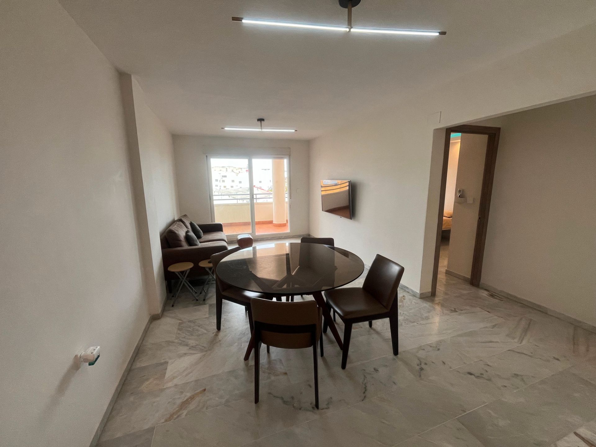 Dining room of Flat to rent in Marbella  with Air Conditioner, Furnished and Oven