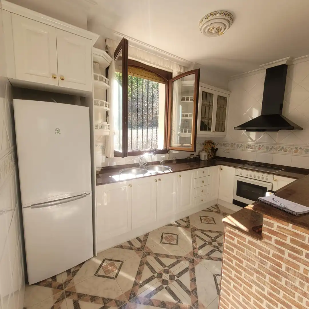 Cocina de Casa o chalet en venta en Agres con Jardín privado, Piscina y Amueblado