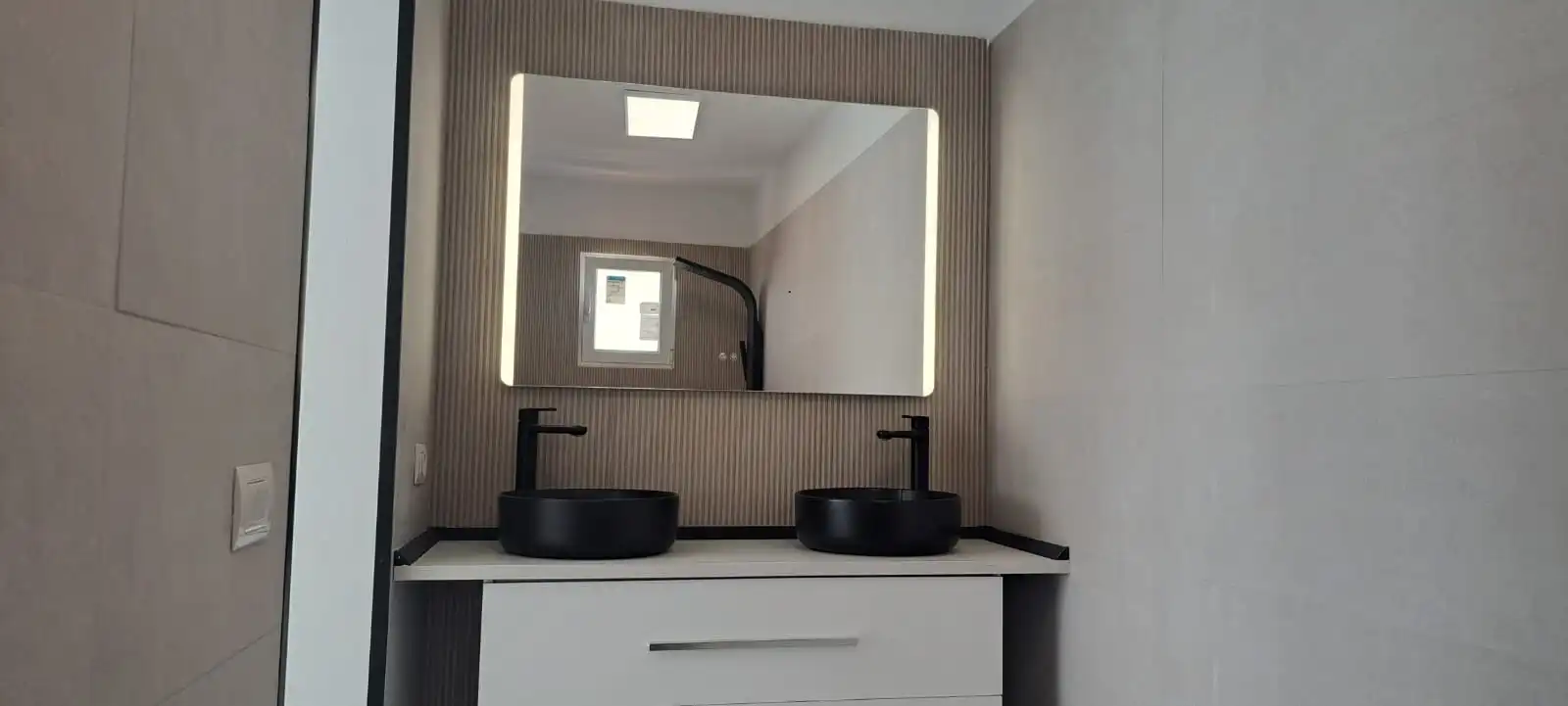 Badezimmer von Wohnung zum Verkauf in El Rosario mit Parkett, Terrasse und Ofen