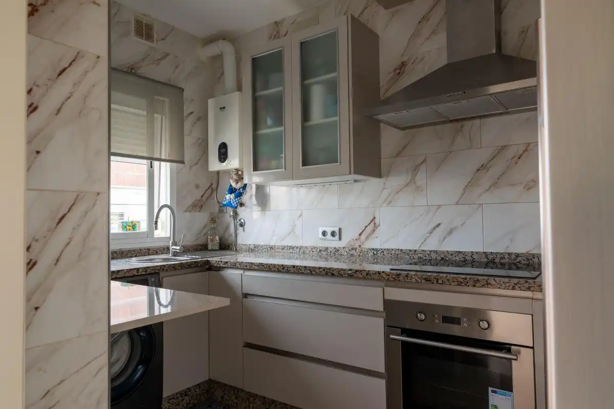 Cocina de Casa adosada en venta en Niebla con Aire acondicionado, Calefacción y Terraza