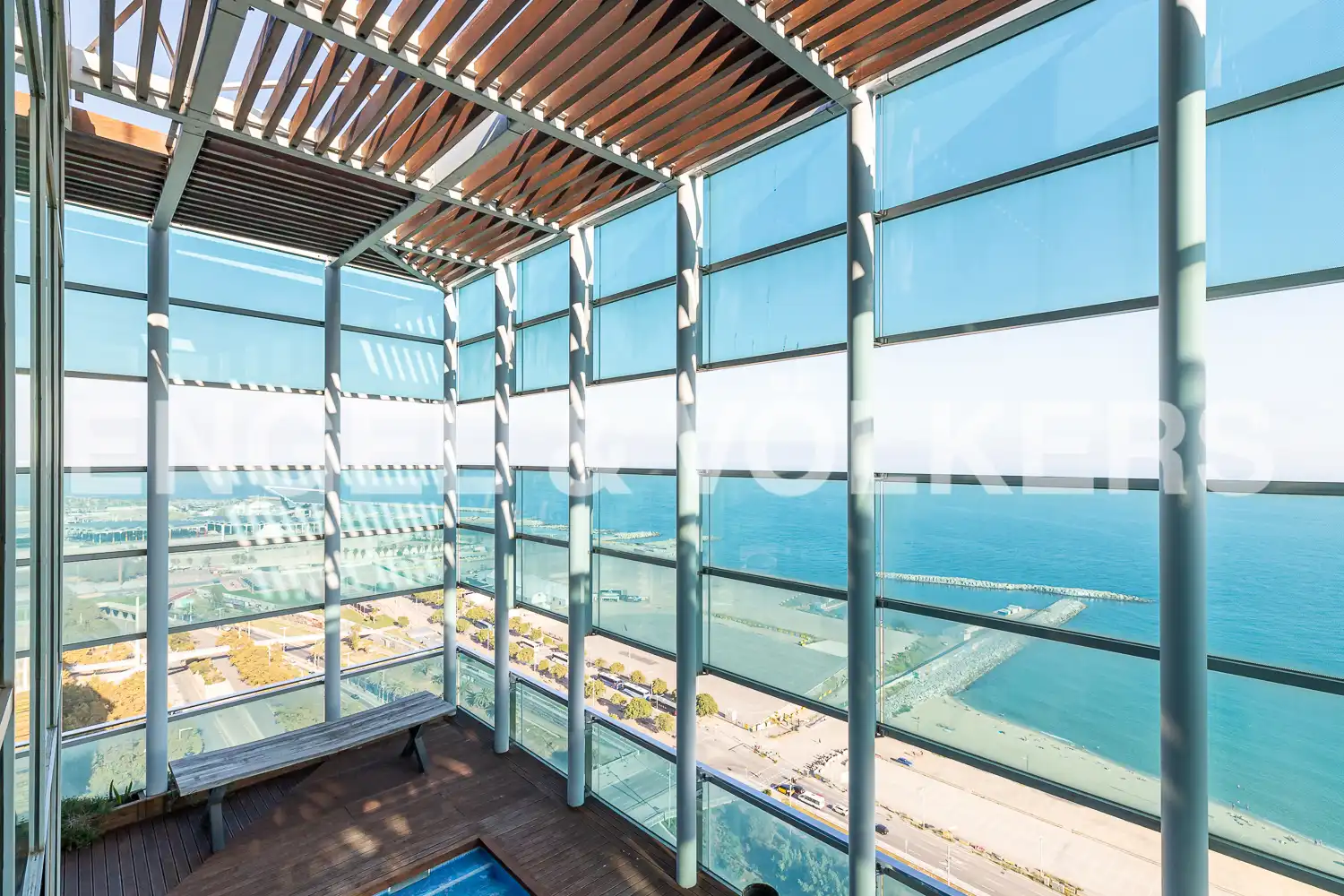 Terraza de Ático de alquiler en Barcelona con Aire acondicionado, Calefacción y Parquet