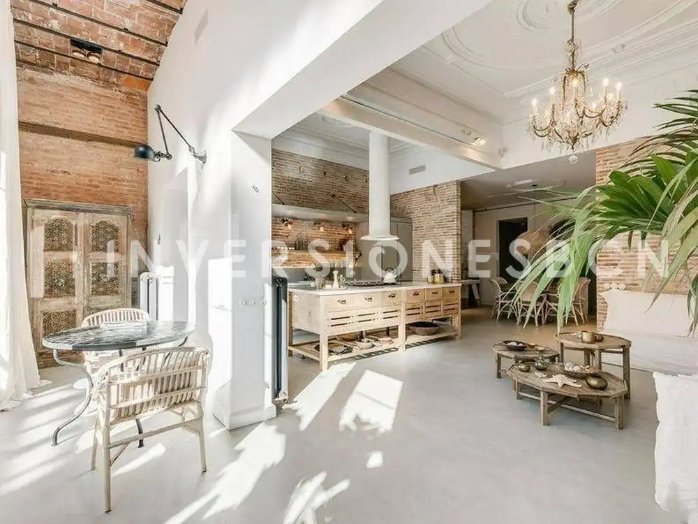 Cocina de Piso de alquiler en Barcelona con Aire acondicionado, Calefacción y Terraza