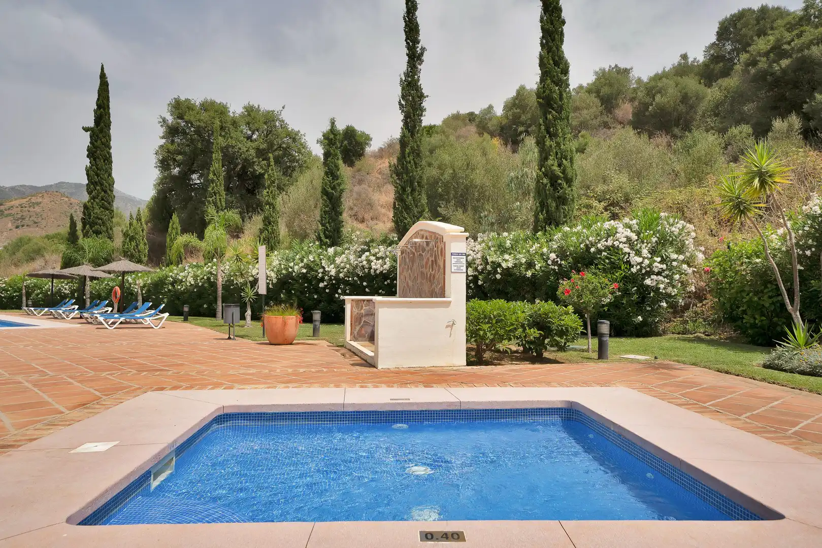 Schwimmbecken von Wohnungen zur Miete in Marbella mit Klimaanlage, Heizung und Privatgarten