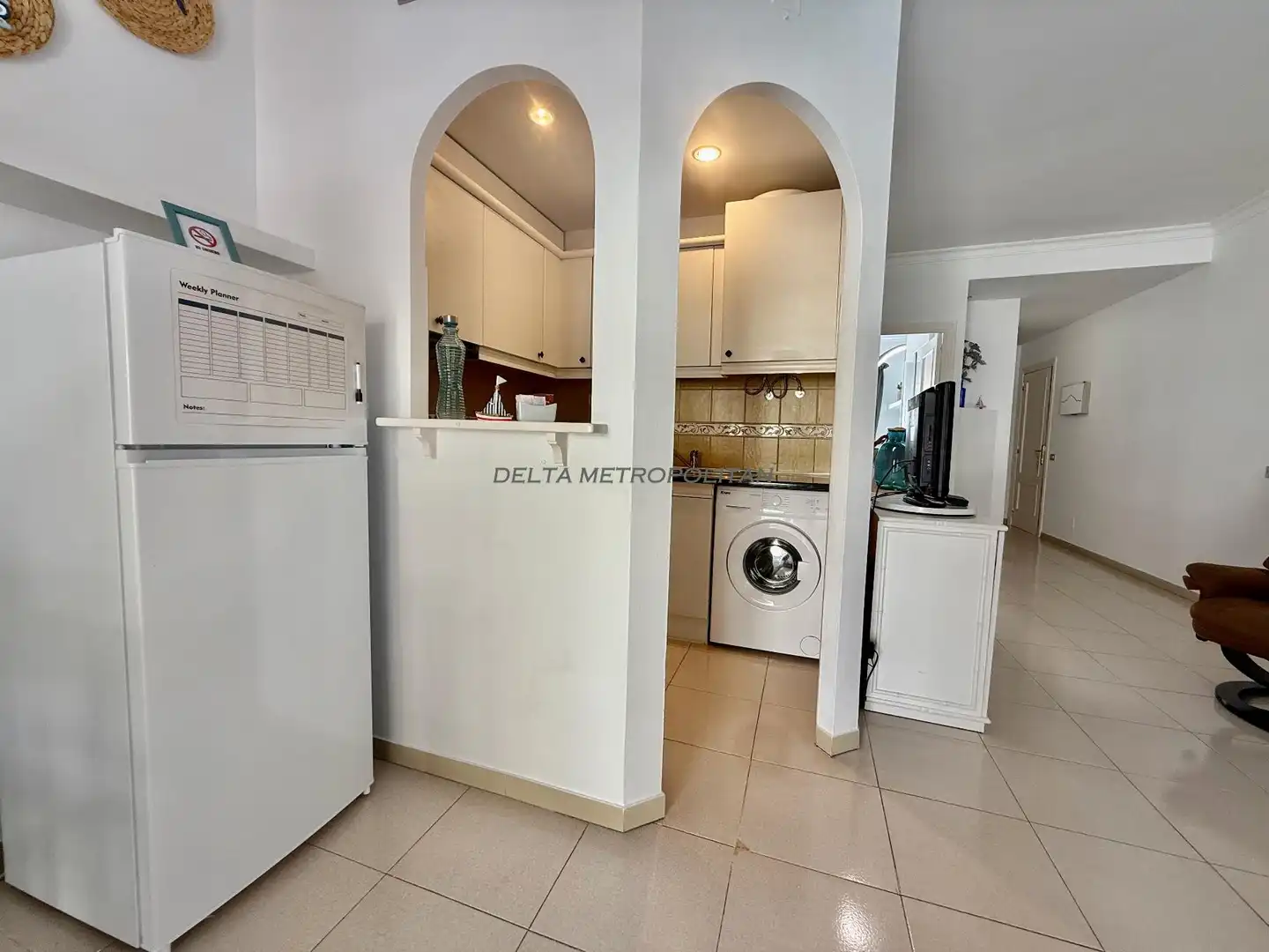 Cuina de Apartament de lloguer en San Miguel de Abona amb Aire condicionat, Terrassa i Moblat