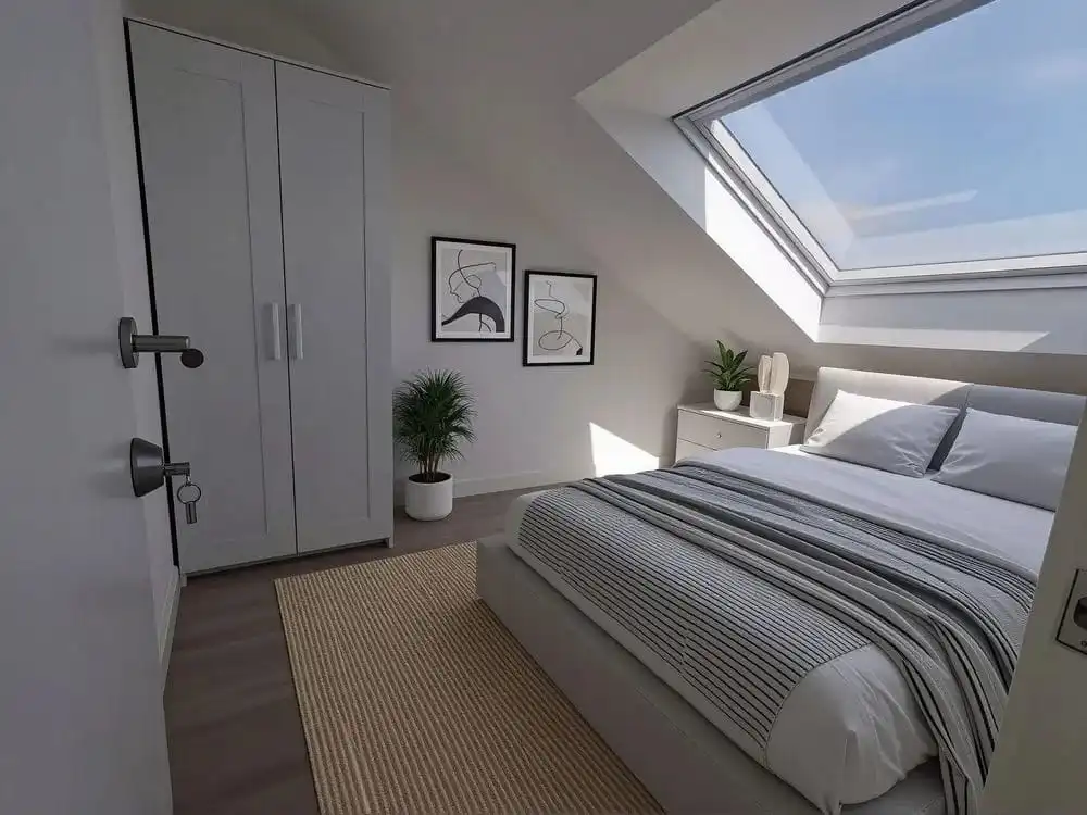 Bedroom of Flat for sale in Melide  with Heating, Terrace and Balcony
