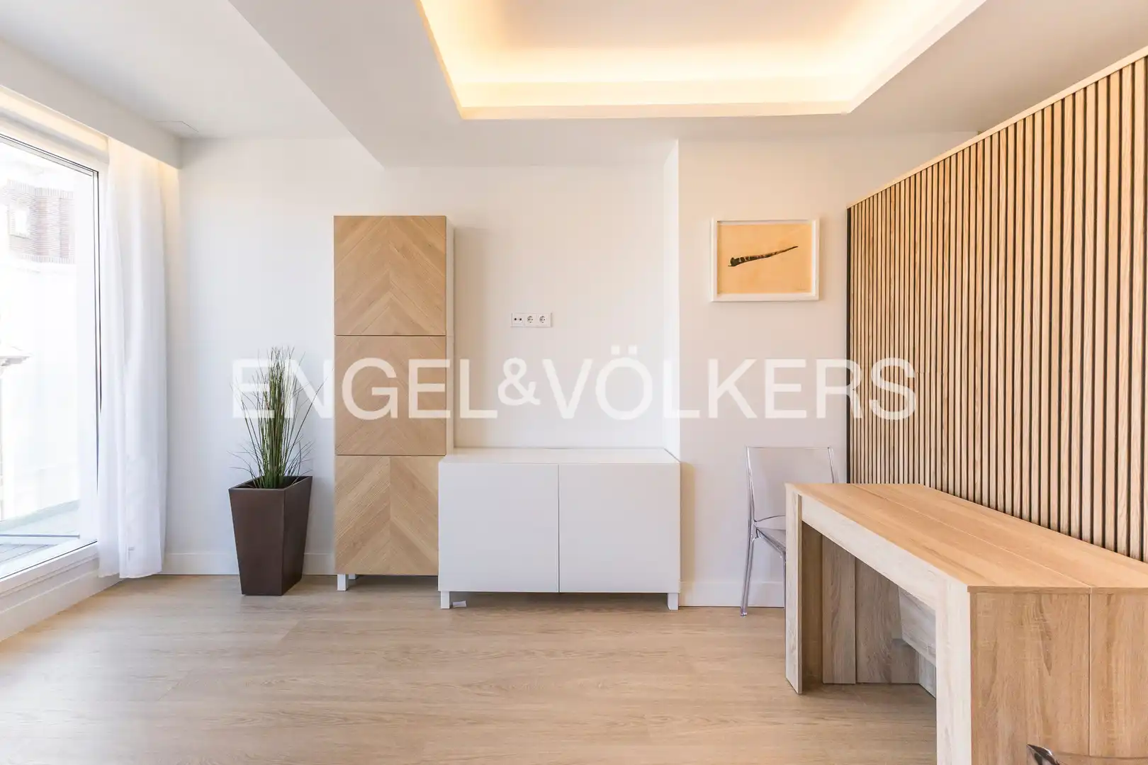 Wohnzimmer von Wohnung zur Miete in Madrid mit Klimaanlage, Heizung und Terrasse