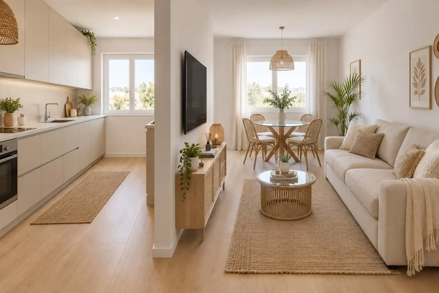 Sala de estar de Piso en venta en Quart de Poblet con Aire acondicionado, Calefacción y Horno