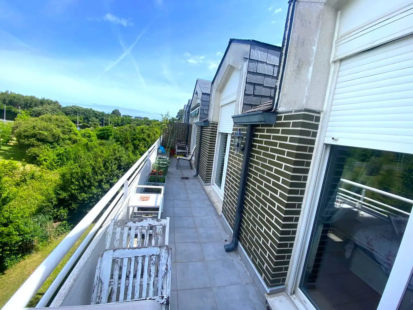 Terrasse von Dachboden zum Verkauf in Castro-Urdiales mit Heizung, Privatgarten und Parkett