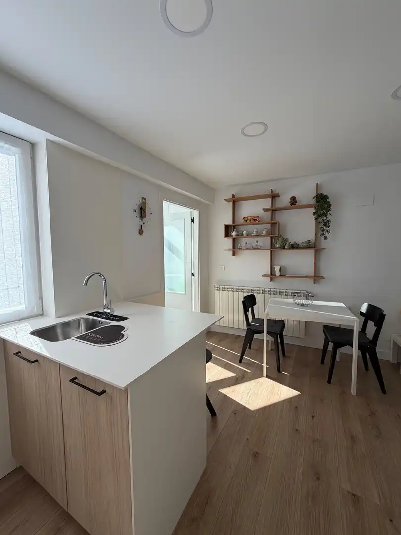 Cuina de Apartament de lloguer en Lugo amb Calefacció i Moblat