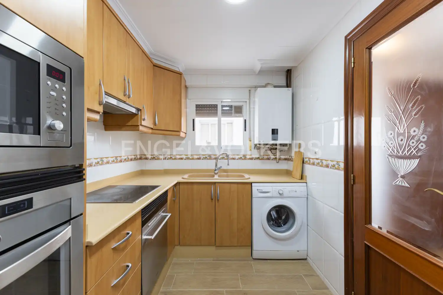 Cocina de Piso de alquiler en Sagunto / Sagunt con Aire acondicionado, Calefacción y Parquet