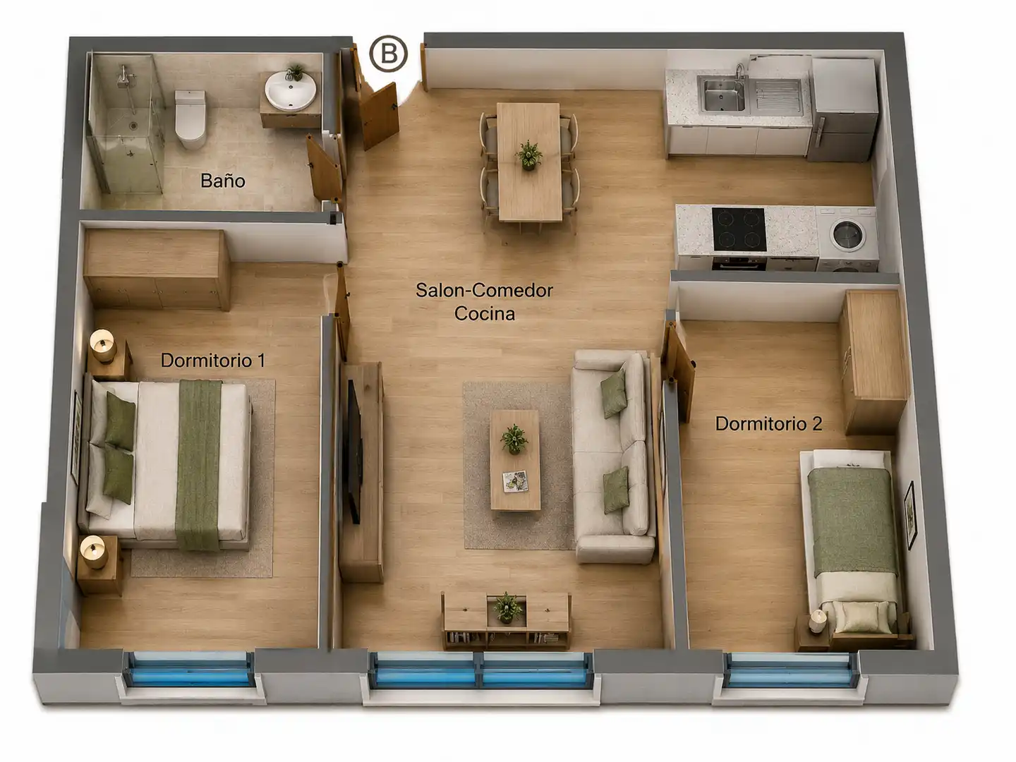 Apartments for sale in Badajoz  with Air Conditioner