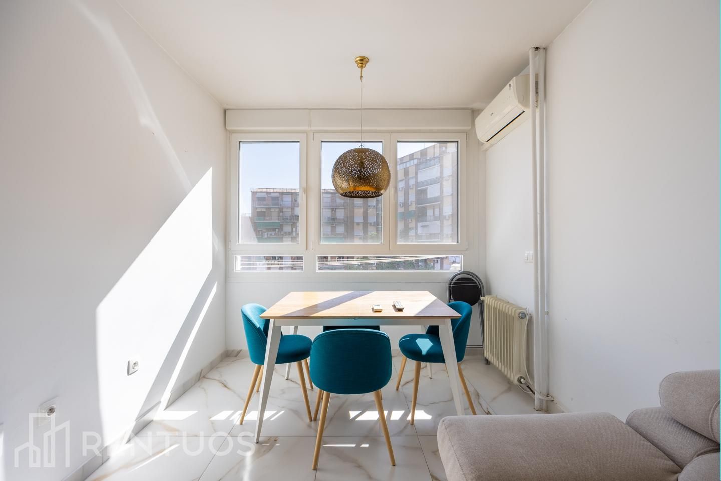 Comedor de Piso de alquiler en  Madrid Capital con Aire acondicionado, Calefacción y Parquet