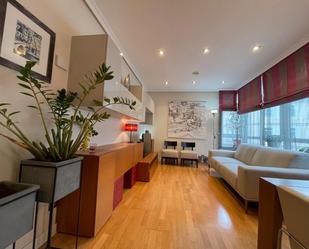 Living room of Apartment to rent in Lugo Capital  with Heating, Parquet flooring and Furnished