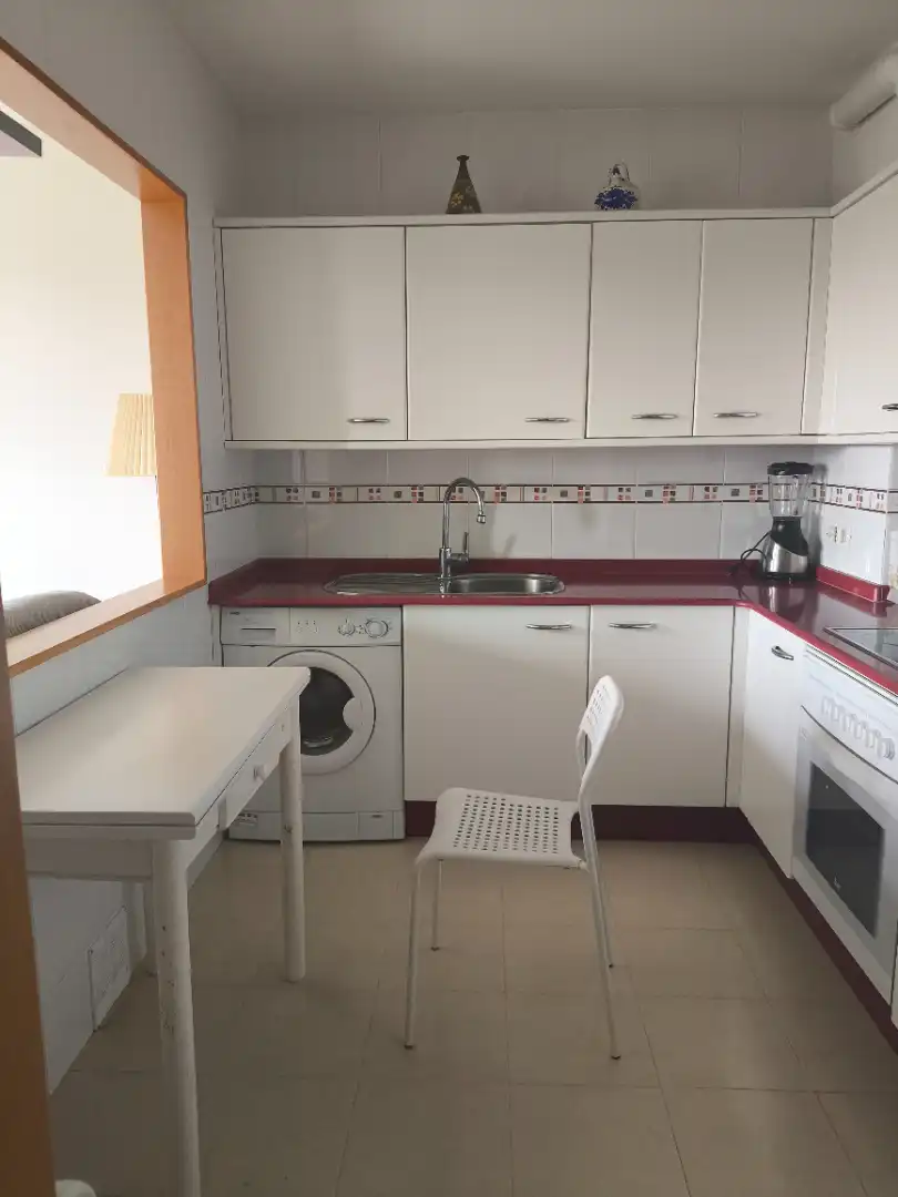 Cuina de Apartament en venda en Ames amb Calefacció, Moblat i Forn