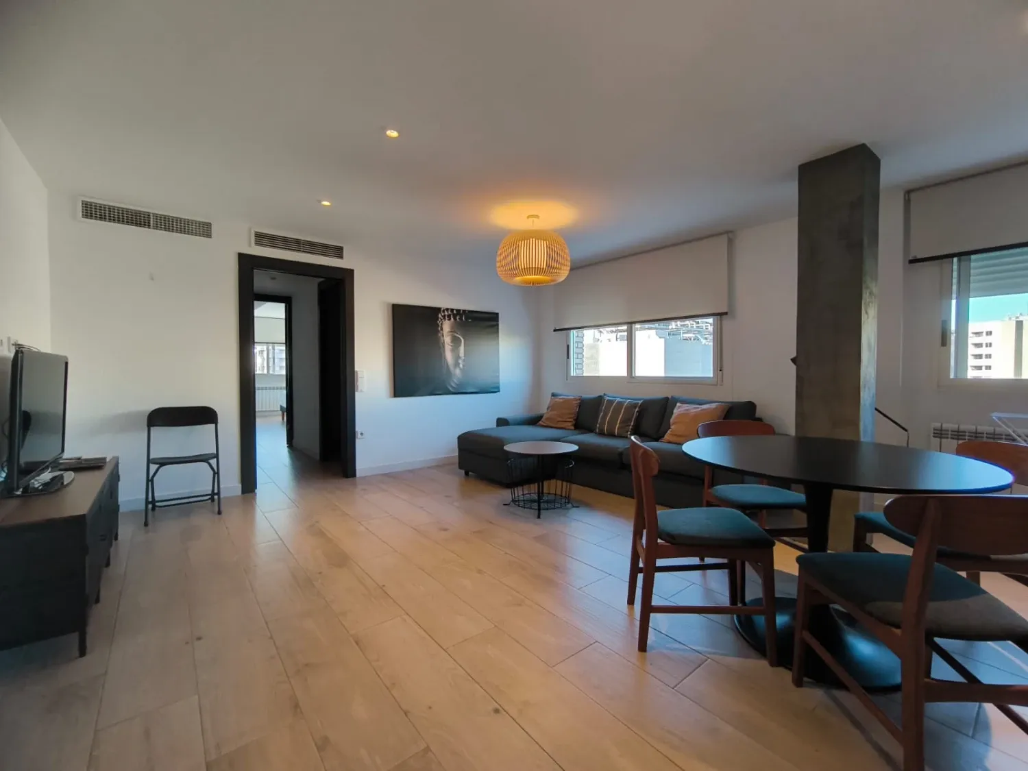 Living room of Flat for sale in  Murcia Capital  with Air Conditioner, Heating and Furnished