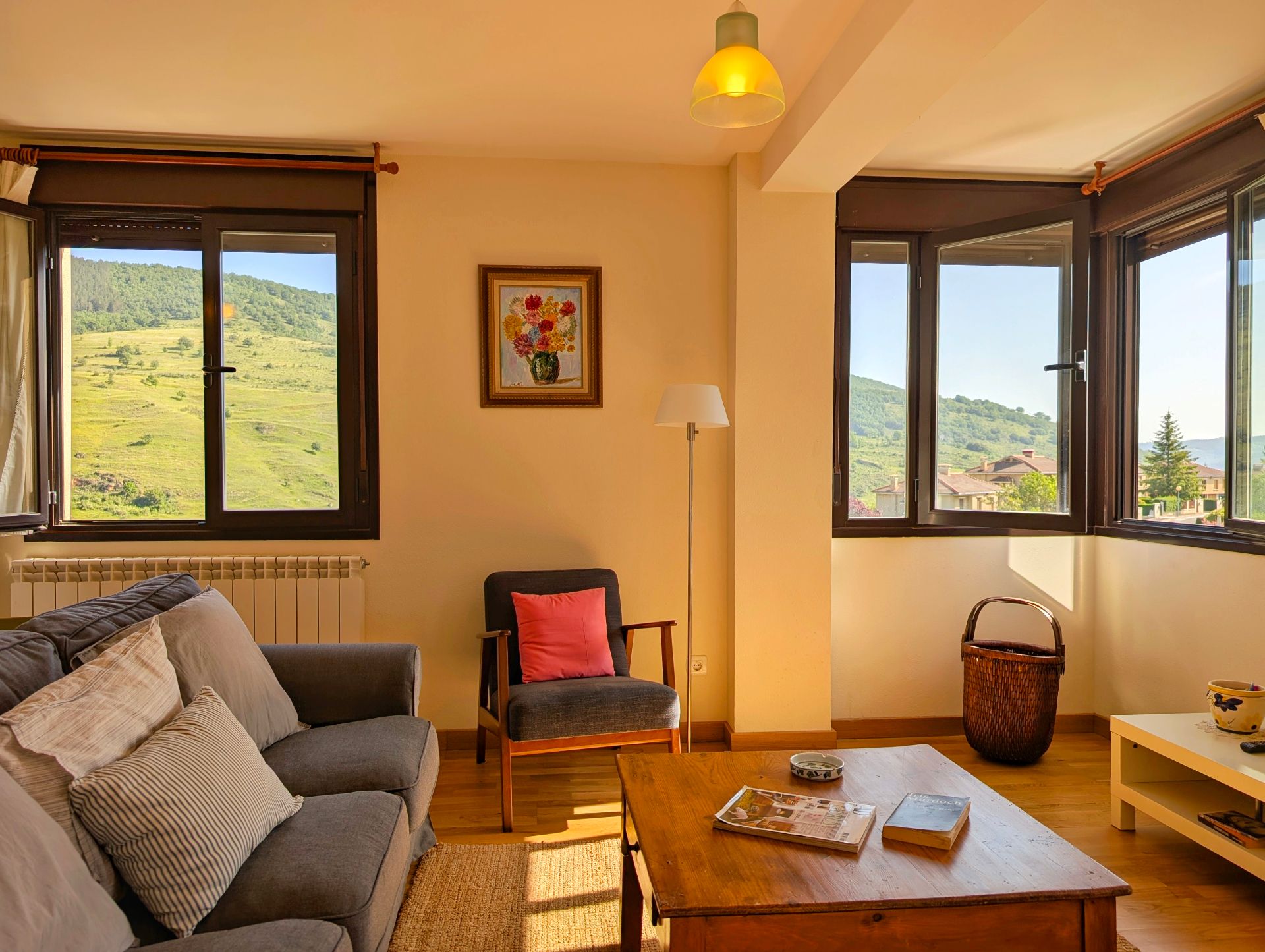 Living room of Flat for sale in Zorraquín  with Heating, Terrace and Furnished