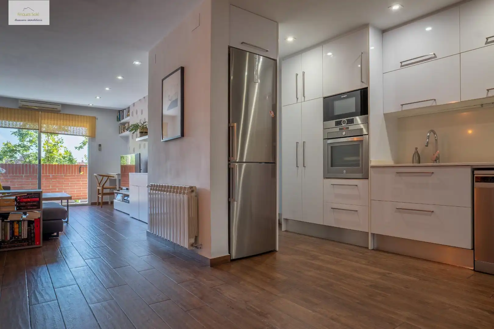 Küche von Wohnung zum Verkauf in Badalona mit Klimaanlage, Heizung und Terrasse