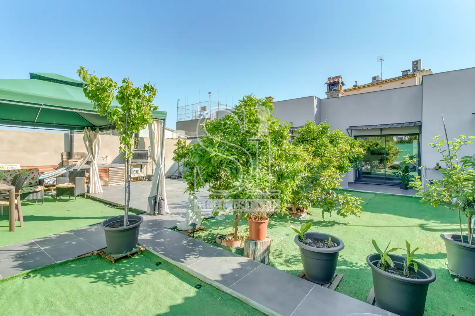 Terrassa de Casa o xalet en venda en Mollet del Vallès amb Aire condicionat, Jardí privat i Parquet