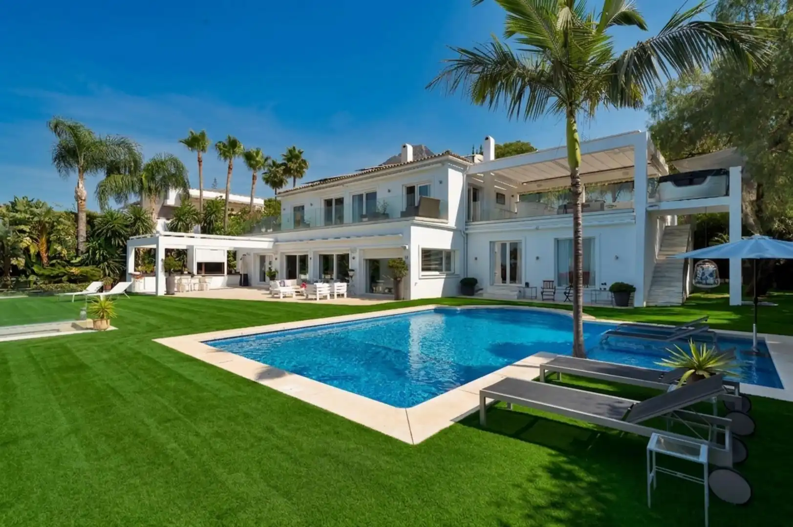 Jardín de Casa o chalet en venta en Marbella con Calefacción, Jardín privado y Terraza
